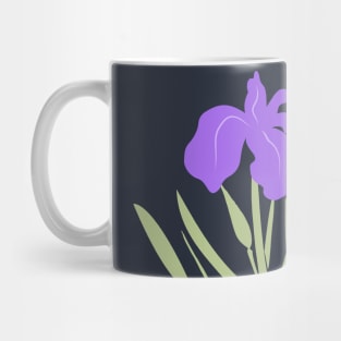 Purple Iris Summer Flower Wildflower Floral Mug